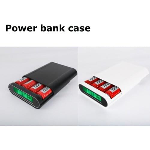 T4 Intelligent Portable DIY Display Power Bank Box 18650 Battery Charger 5V2A Powerbank Case Tomos For Iphone(NO Battery)