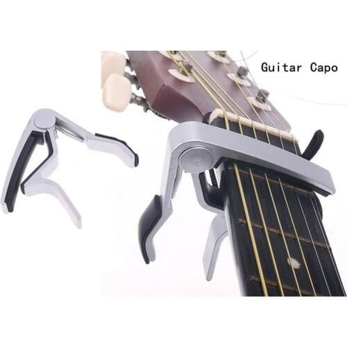 High Quality Aluminium Alloy Silver Quick Change Clamp Key Acoustic Classic Guitar Capo For Tone Adjusting Hot cejilla guitarra
