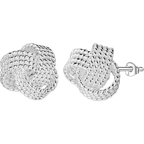 Anniversary Wholesale Free Shipping Earrings For Woman Silver Plated Fashion Jewelry Tennis Earrings/dajmka Anpajewa GY-AE336