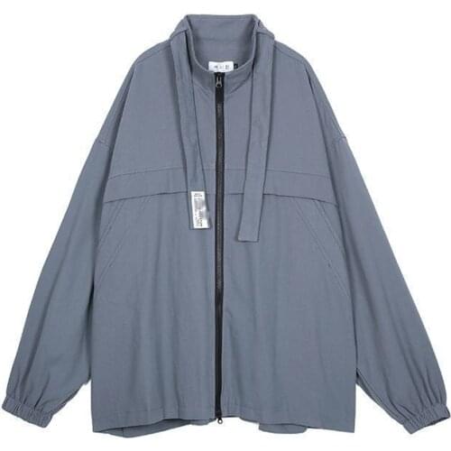 2021Spring and Autumn Thin baseball uniform jacket women Korean oversize student bf Harajuku casual all-match coat streetwear