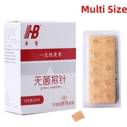 0.18/100Pcs/box Disposable Paste Needles Press Needle For Ears Skin Beauty Massage Relaxation Acupoint Ears Stickers