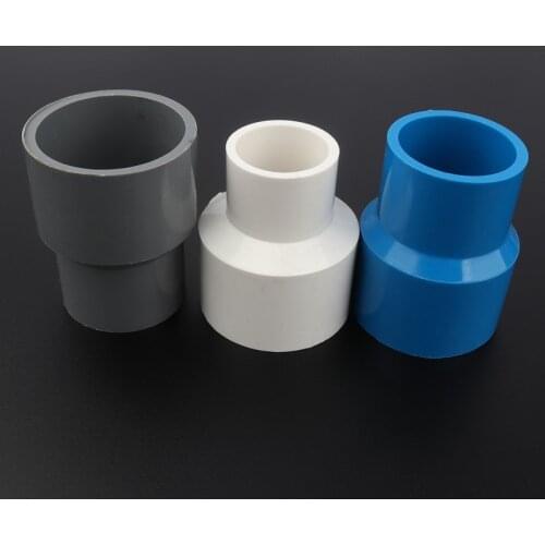 1pc ID 63mm To 20~50mm PVC Reducing Straight Joints Agricultural Irrigation Garden Water Connectors Aquarium Fish Tank DIY Tools