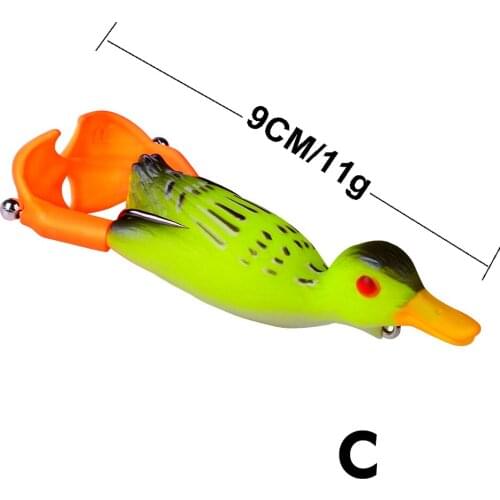 1PCS Propeller Flipper Duck Fishing Lure Soft Bait 90mm/11g Artificial Bait 3D Eyes Wobbler Jig Minnow Soft Lure Swiming Lure