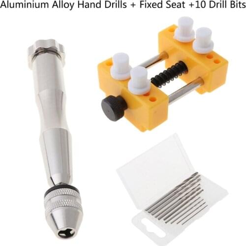 12Pcs Hand Drill Fixed Holder Jewelry Tools Kit Pin Vise for Resin Casting Molds B95F