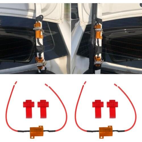 2 PCS 25W 25Ohm low power LED decoder failure resolution LED light decoder 12V automotive motorcycle turn light decoder