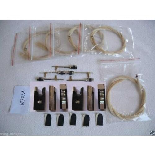 4/4 violin bow horse hair ,Ebony frog,bow part High quality 10 set