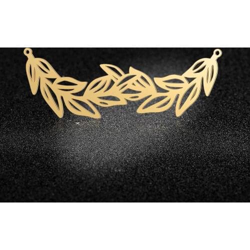 5pcs/lot 100% Stainless Steel Night Owl Leaf Phoenix Kangaroo DIY Connector Charm Pendants Wholesale Pendant for Necklace