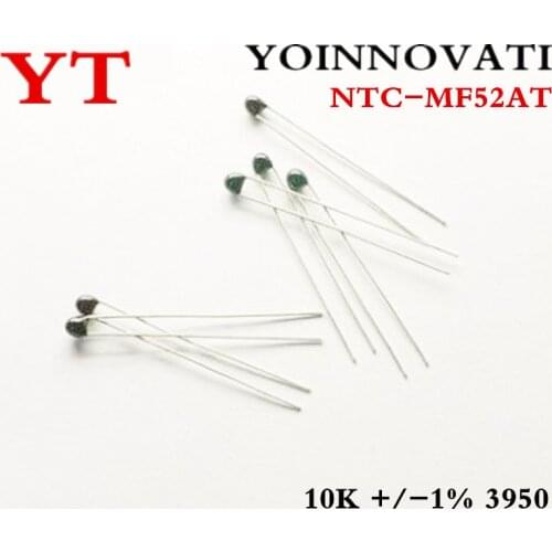 50pcs 10K OHMS Thermistor Resistor NTC-MF52AT 10K +/-1% 3950 Best quality