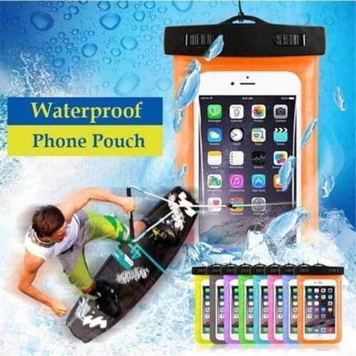 600pcs Universal For iphone 11 pro X XS 7 6 6s plus Waterproof Case bag smart Cell Phone Water proof Dry Bag up to 5.8 inch