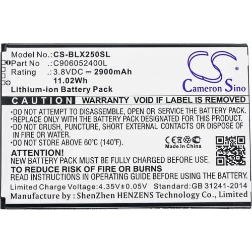 Cameron Sino 2900mAh Battery For BLU E050 E050U Energy X2,C906052400L