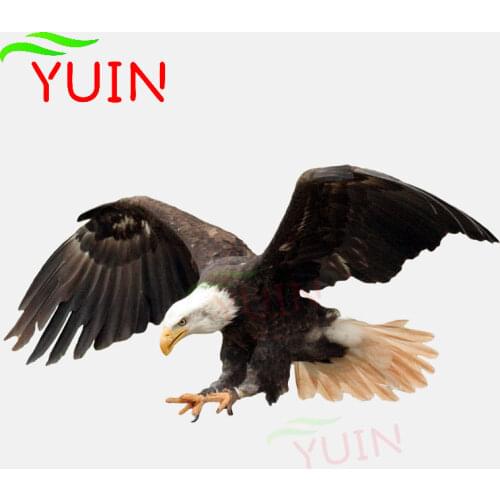 Flying Fierce Eagle Animal Car Sticker Motorcycle Accessories Fashion PVC Window Decoration High Quality Waterproof Decal 18*9cm