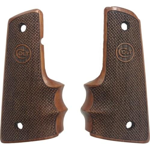 Colt 1911 Finger Snap On Colt With Logo Laser Cut Wooden Grip Mod1