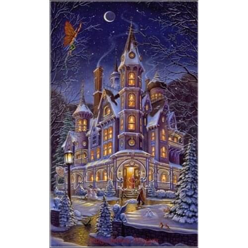Needlework for embroidery DIY DMC - Counted Cross Stitch Kits 14 ct Oil painting - Home is Where the Magic Is