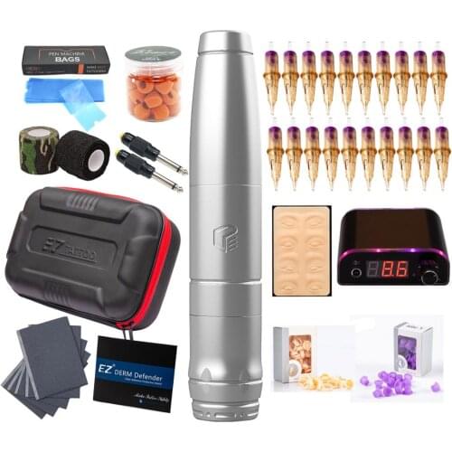 EZ Defender 2-in-1 Rotary Machine Pen EZ V Select Cartridge Tattoo Needles SMP&PMU&TATTOO Permanent Makeup Eyebrow Tattoo Kits