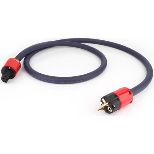 Preffair HI-End Schuko Power Cable OFC Audiophile Power Cord Cable 17mm hifi power cable 15 Amp Power Cable