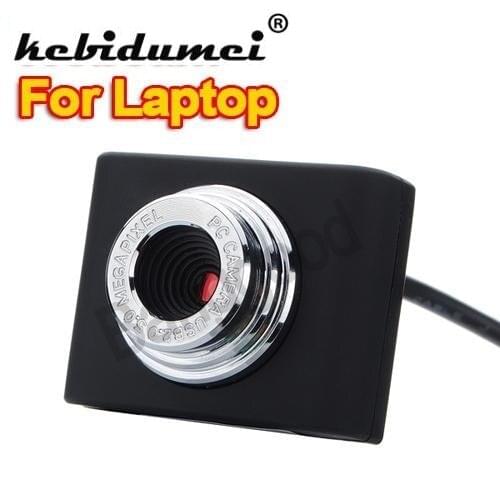 Kebidumei Mini USB 2.0 30M Webcam Camera Web Cam 30 Mega Pixel Webcam Camera Black Color For Skype Computer PC Laptop
