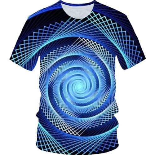 Boys Girls Colorful Vortex 3d T shirt Children Black Hole Whirlpool Printing T-shirt 2020 Summer Kids Tshirts Clothes 4-20 Years