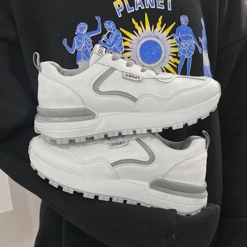 Breathable Platform Sneakers Women Fashion Spring Autumn Shoes Women Comfortable and Wearable Mixed Colors Lace-Up Sneakers