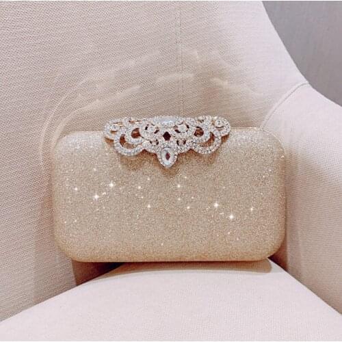 2020 new fashion Sequin Scrub Clutch Womens Evening Bags Clutches Gold Wedding Purse Female Handbag