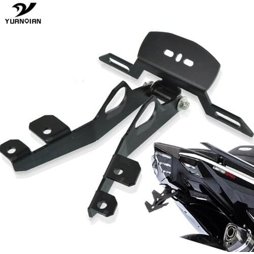 Adjusted Motorcycle License Plate Holder Mount Bracket Registration Number Plate Cover For YAMAHA T-MAX 530 TMAX 530 2017-2018