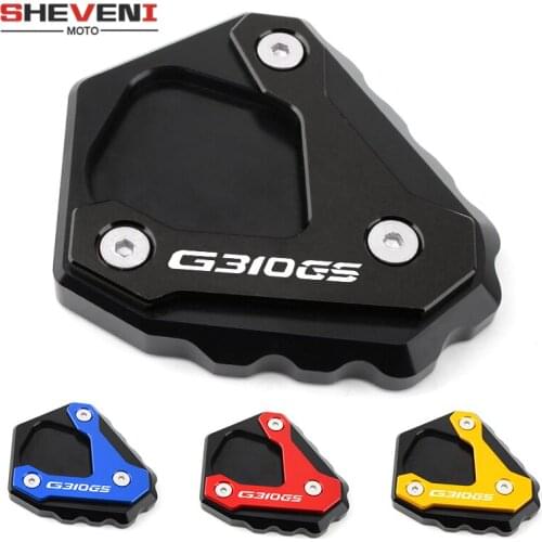 Pad Logo For BMW G310GS G310 GS G 310 GS 2017 2018 Motorcycle Kickstand Extension Plate Foot Side Stand Enlarge