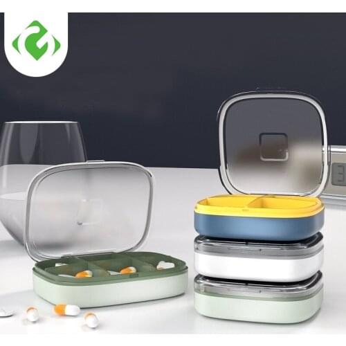 Portable Pill Box Travel Pill Case Medicine Box Travel Weekly Medicine Health Travel Case Holder Mini Cute Plastic Pill Box