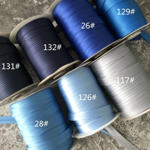 25yards/roll Polyester 5/8"(15mm) Satin Bias Tape Bias Binding Solid Color For DIY Garment Sewing And Trimming