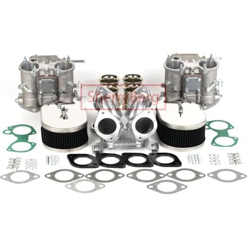 SherryBerg FAJS EMPI WEBER Carburettor Carb Carburetor Conversion Kit 4 Barrel Holley Adaptor W Twin 45 DCOE For Ford Chevy V8