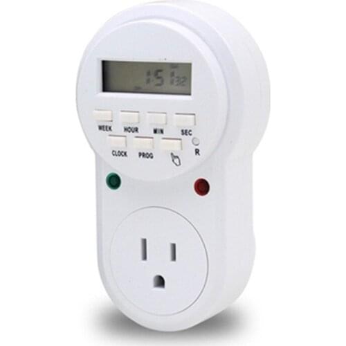 Timer Socket Digital LCD Energy-saving Switch EU/US/UK Power Plug