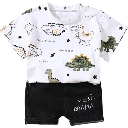 Toddler Kids Baby Girl Print Aniamls Tops + Casual Shorts Outfits Set Kids Clothes