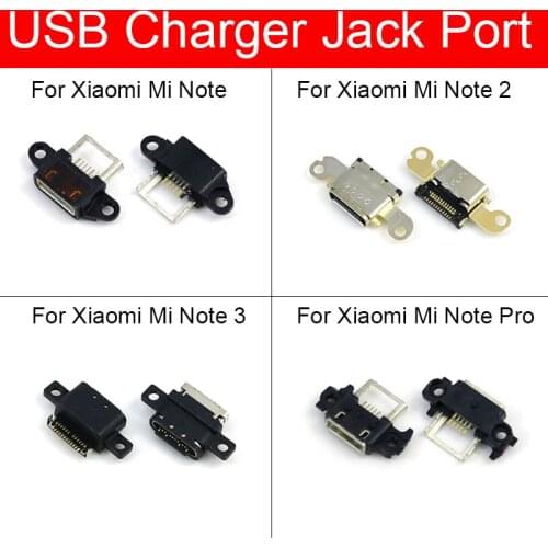 Usb Charge Jack Port Plug Connector For Xiaomi Mi Note 2 3 Pro Chargring Connector Dock Socket Phone Replacement Repair Parts