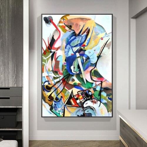 Wassily Kandinsky Abstract Canvas Art Paintings Posters And Prints Famous Artwork Reproductions Wall Pictures Home Decoration