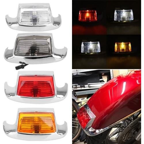 Motorcycle LED Rear Brake Light Brake Motorbike Stop Light Tail Light For Harley FLSTC Heritage Softail Classic 1996-2013