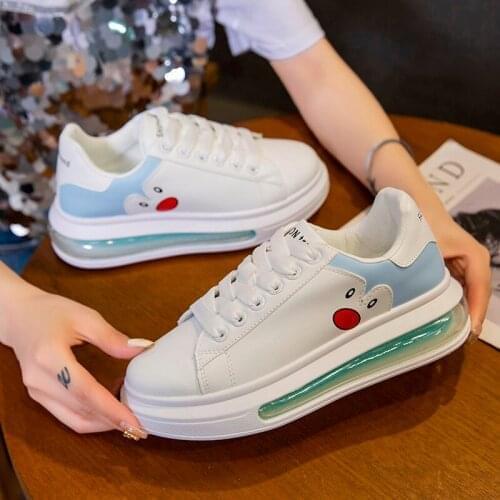 2021 Womens White Sneakers Shoes Womens Athletic Shoes Casual Thick Bottomed Elevator Shoes Synthetic Womens White Shoes