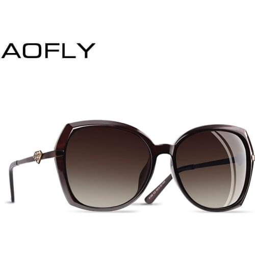AOFLY BRAND DESIGN Diamond shape Luxury Women Polarized Sunglasses Fashion ladies Sun Glasses Female Gradient Eyewear Goggles