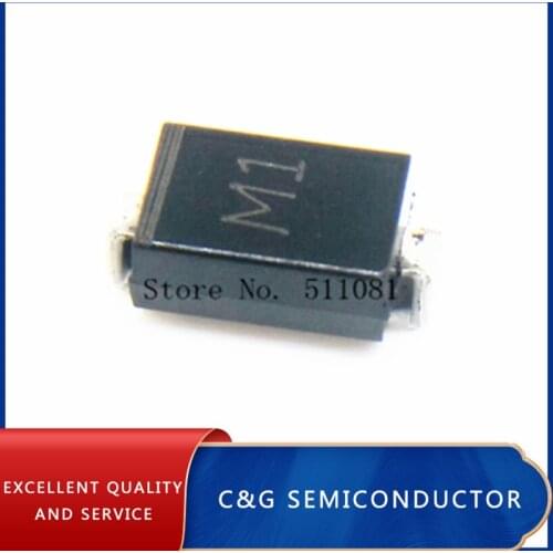 100PCS M1 1N4001 SMD 1A 50V Rectifier Diode