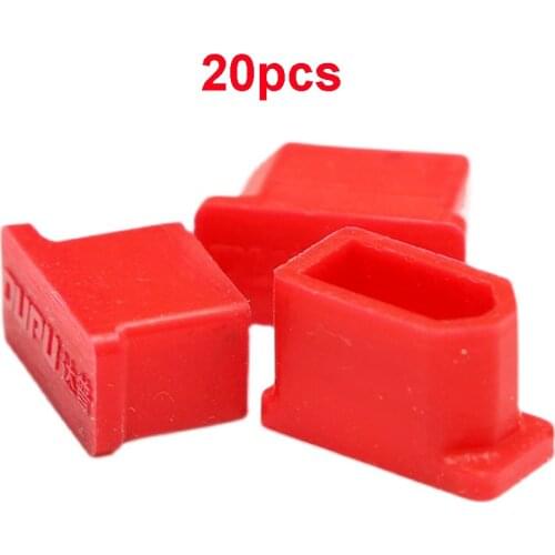 20PCS Amass XT60H Female Plug Protector Cap Protection Shell Housing Case Silicone Protective Cover for RC Aircraft Drone
