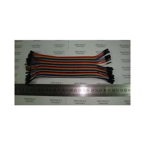 40PCS=1 row DuPont line female-female 20CM 1P plastic shell DuPont DuPont wire cable