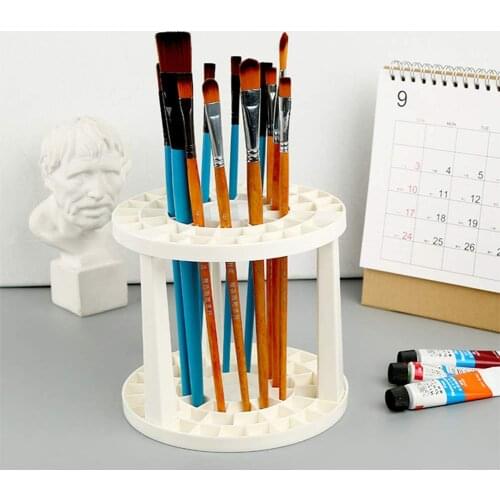 49 Holes Display Stand Support Painting Brush Pen Holder for Drawing Art Supplies
