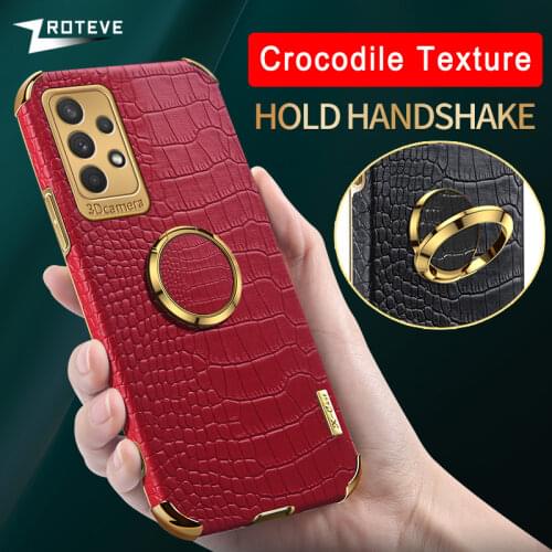 A52 Case ZROTEVE Crocodile Pattern Leather Coque For Samsung Galaxy A72 A22 A32 4G 5G A31 A41 A51 A71 A02 A02S A12 A42 A82 Cover