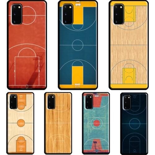 Basketball Court Diagram Case For Samsung Galaxy S21 Ultra S8 S9 S10 Plus Note 9 10 Note 20 Ultra S20 FE Back Cover