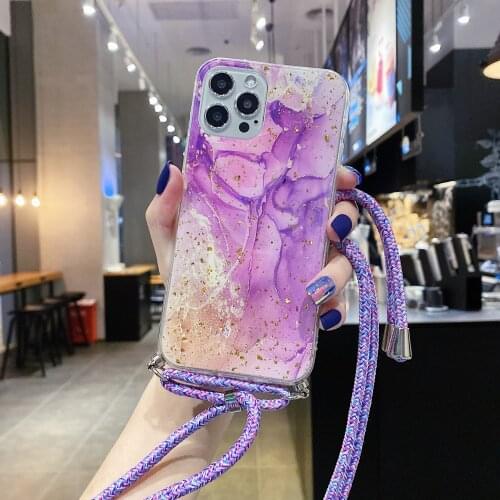 Strap Phone Case for Huawei P30, P20, Mate 20 Pro Lite, P30pro, P40 Lite, E P 40, Ribbon Necklace, Mobile Carrying Case