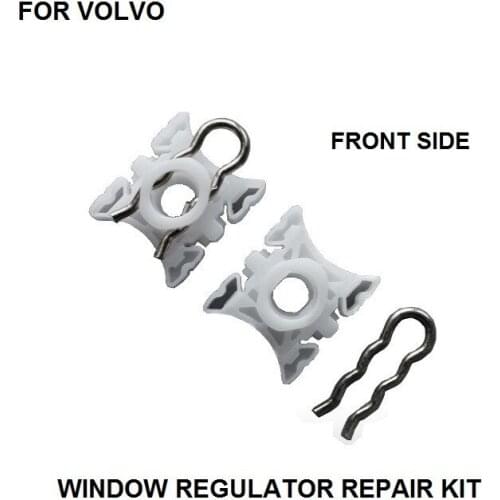 FOR VOLVO S60 S80 V70 XC70 XC90 740 940 960 WINDOW REGULATOR SLIDER CLIPS X2 1990-2009