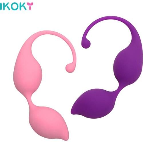 IKOKY Kegel Ball G-Spot Clitoris Stimulator Sex Toys for Women Silicone Adult Games Exercise Vaginal Sex Products Ben Wa Ball