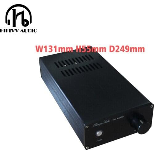 Hifivv audio lm1875 power amplifier Small Aluminum Chassis For power Amplifier Aluminum enclosure 1306A (W131mm H55mm D249mm )