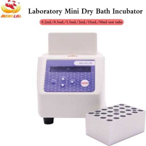 LCD Digital Mini Dry Bath Incubator 0.2/0.5/1.5/2/15/50ml With Heating Block Laboratory Thermostat Dry Bath Microbial Incubator