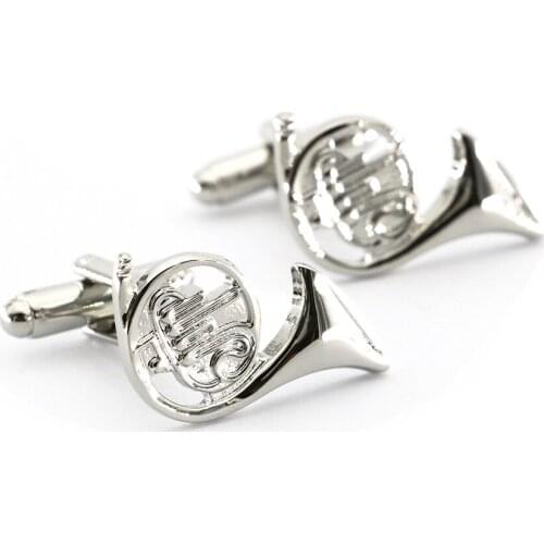 Musical Instrument Series Big Horn Cufflinks Saxophone Cufflinks Mens Musical Sleeve Nail Jewelry for Man and Women