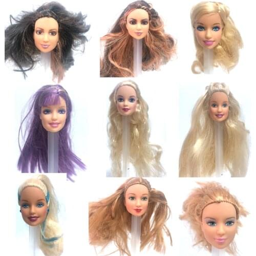 NK Mix Style Doll Head With Different Hair For 30CM Doll Accessories DIY Gift For Girls' 1/6 Doll Baby Toys 01D JJ