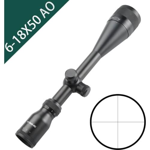 NEW 6-18X50 AO Optics Riflescopes With 20mm Mounts Black Scpoes Air Guns For Hunting Red Dot PCP Telescope Autumn And Winter