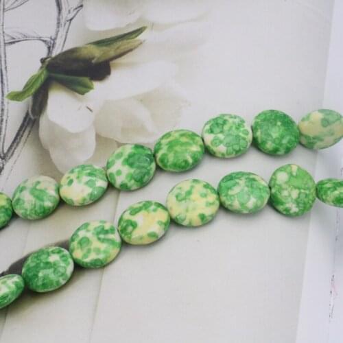 New!Riverstones Coin shape loose beads 16mm DIY 15 inches Three colors to choose women beautiful jewelry making design gifts